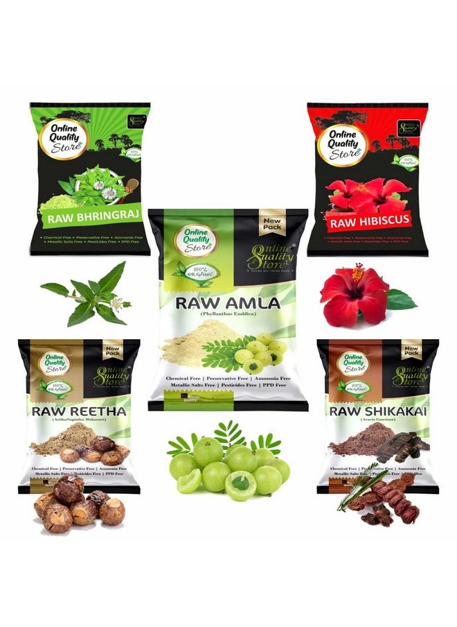 Online Quality Store herbal hair shampoo and hair mask(RAw form -Amla,Reetha, Shikakai,bhringraj and Hibiscus) (Raw_Reetha_Amla_Shikakai_Bringraj_Hibiscous_500g)