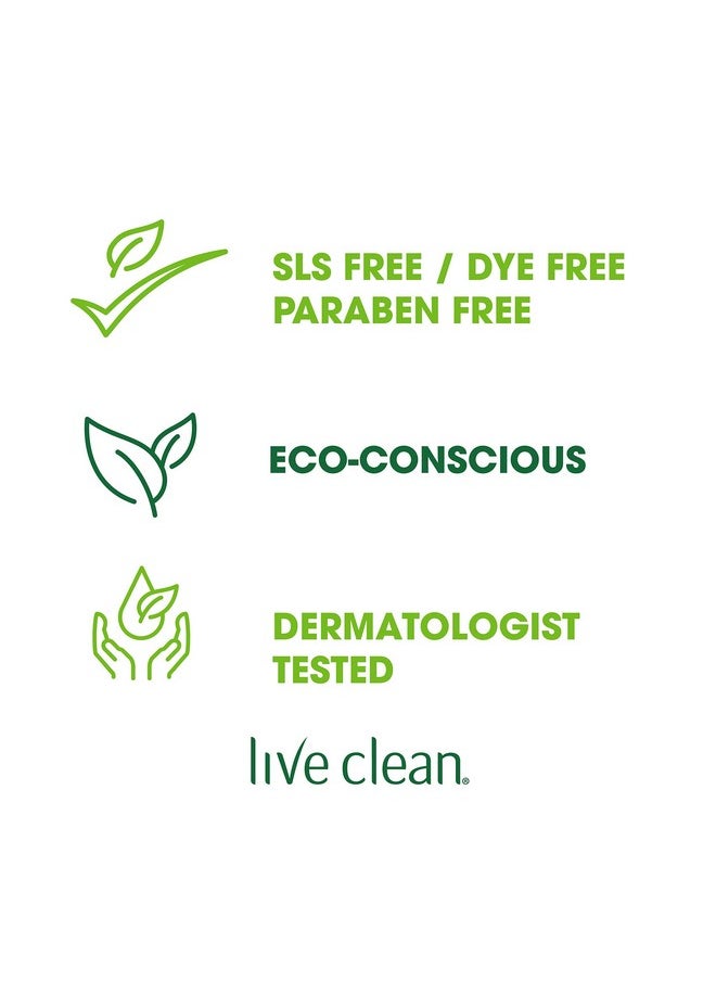 Live Clean Shampoo, Moisturizing Coconut Milk, 12 Oz