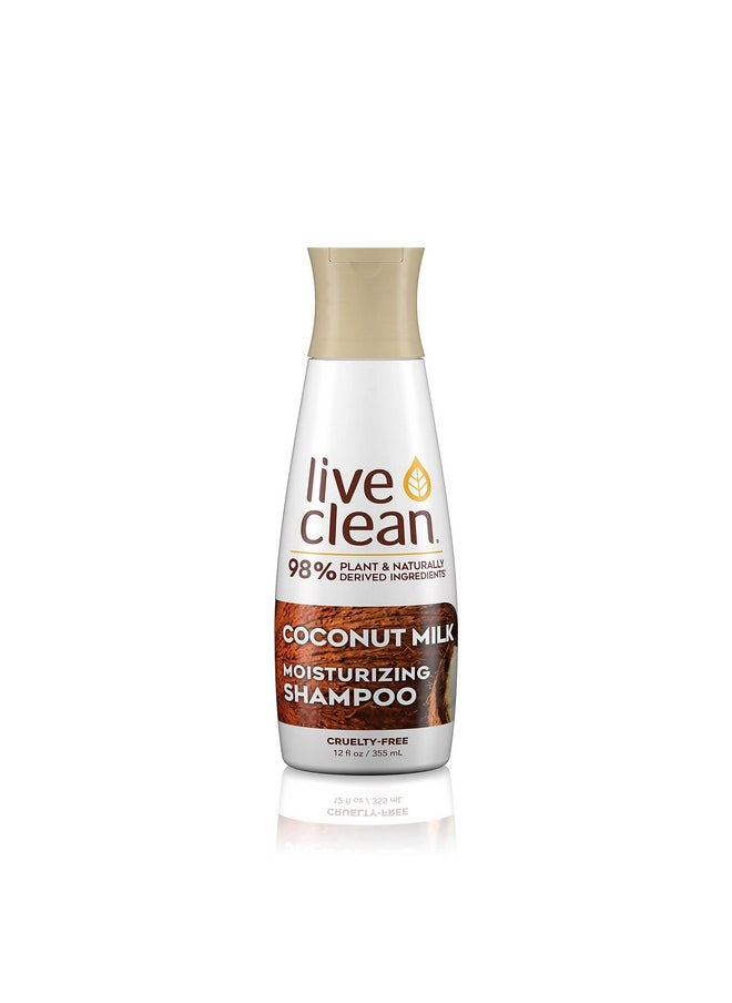Live Clean Shampoo, Moisturizing Coconut Milk, 12 Oz