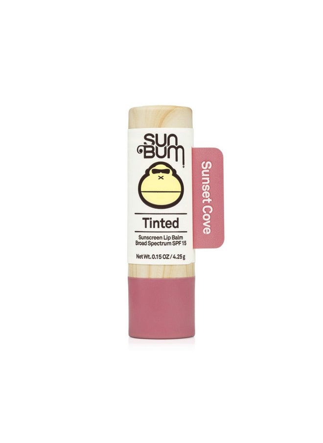 Sunset Cove: Sun Bum Tinted Lip Balm, Sunset Cove, Spf 15, Uva/Uvb Broad Spectrum Protection, Hypoallergenic, Paraben Free, 1 Count