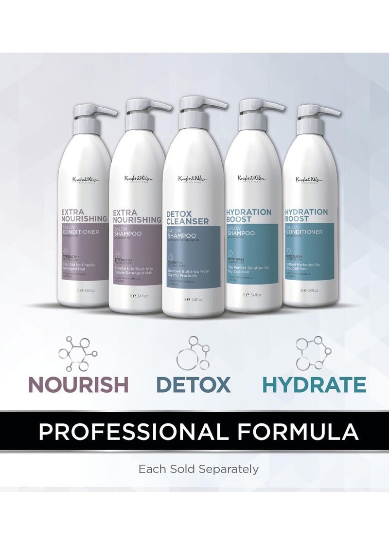 Salon Size Professional Extra Nourishing Conditioner 1000ml Vitamin B5 moisturises and nourishes leaving soft smooth and supple Lightweight formula
