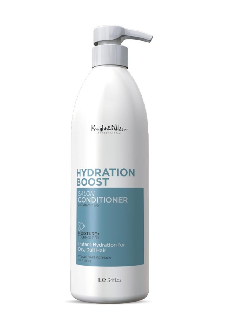 Salon Size Professional Hydration Boost Conditioner 1000ml Moisturizing and Hydrating Conditioner for Dry Hair and Scalp with Vitamin B5