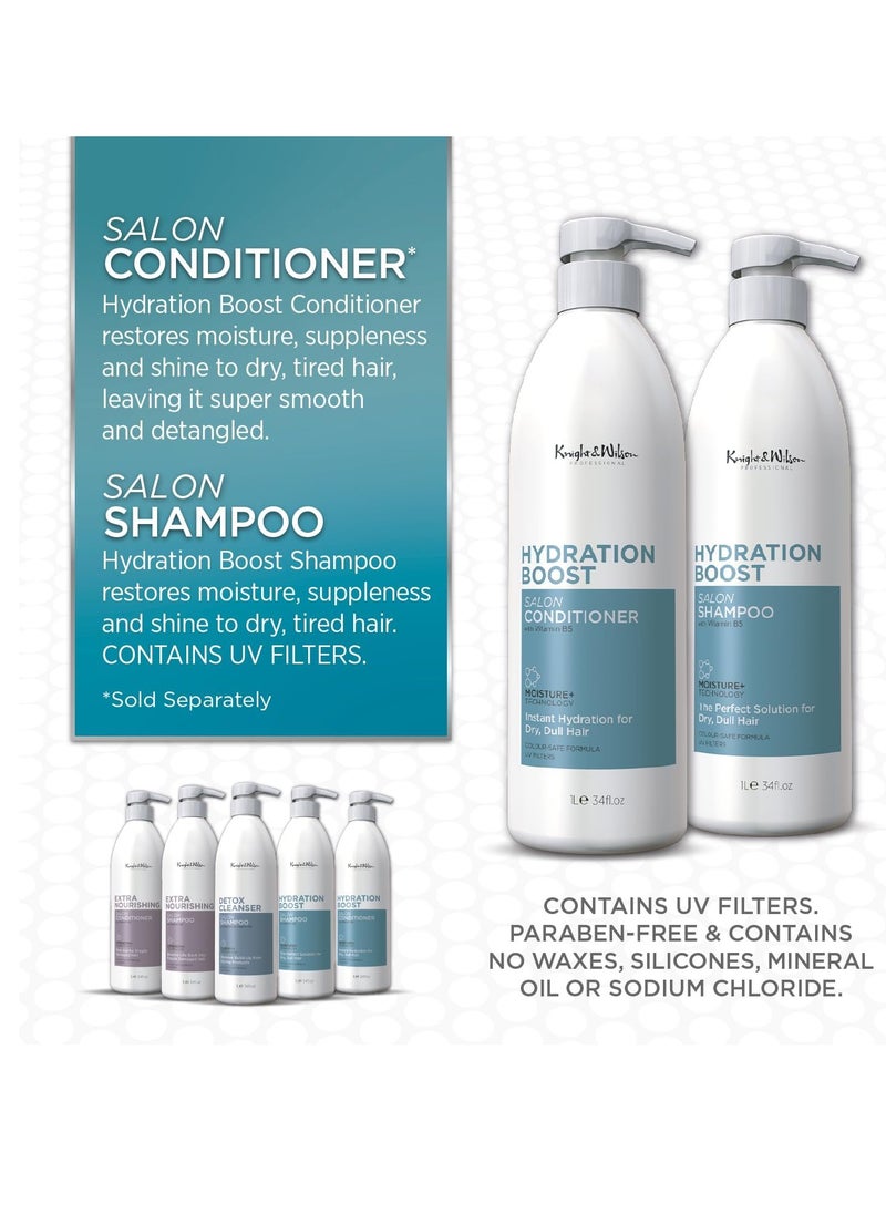 Salon Size Professional Hydration Boost Conditioner 1000ml Moisturizing and Hydrating Conditioner for Dry Hair and Scalp with Vitamin B5