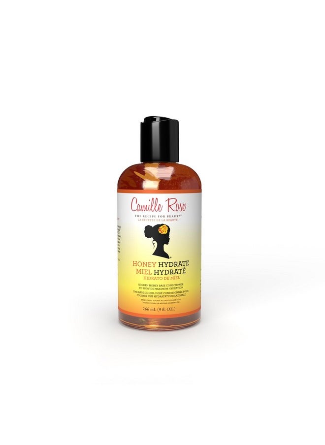 Camille Rose Honey Hydrate Leave In Conditioner, with Aloe and Olive Oil, to Soften Smooth and Protect, Moisturizer for All Hair Types, 9 fl oz