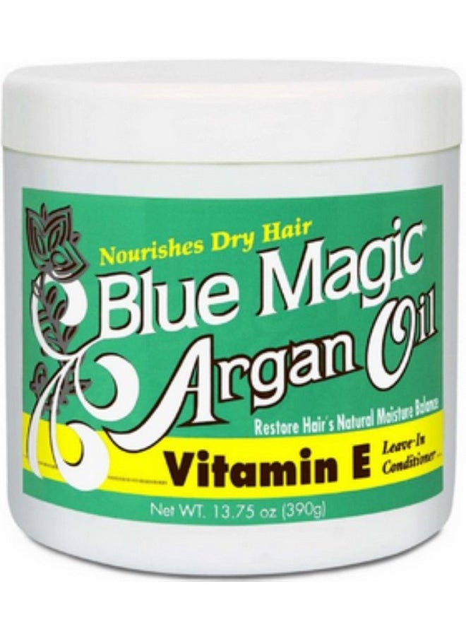 Blue Magic Argan Oil & Vitamin-E Leave-in Conditioner 13.75 oz (Pack of 4)