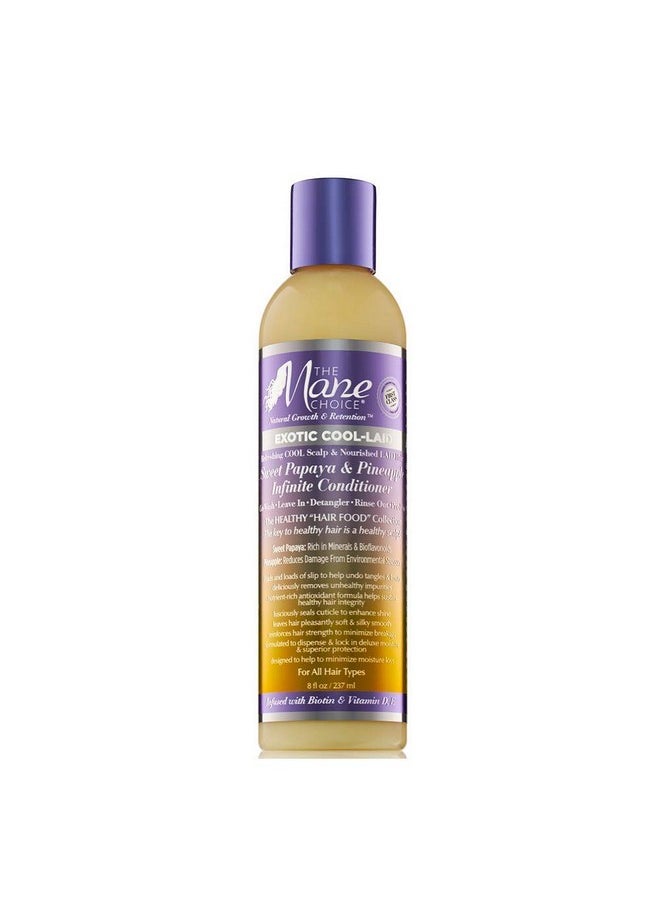 The Mane Choice Mane choice exotic cool-laid 4-in-1 conditioner sweet papaya & pineapple, 8 Ounce