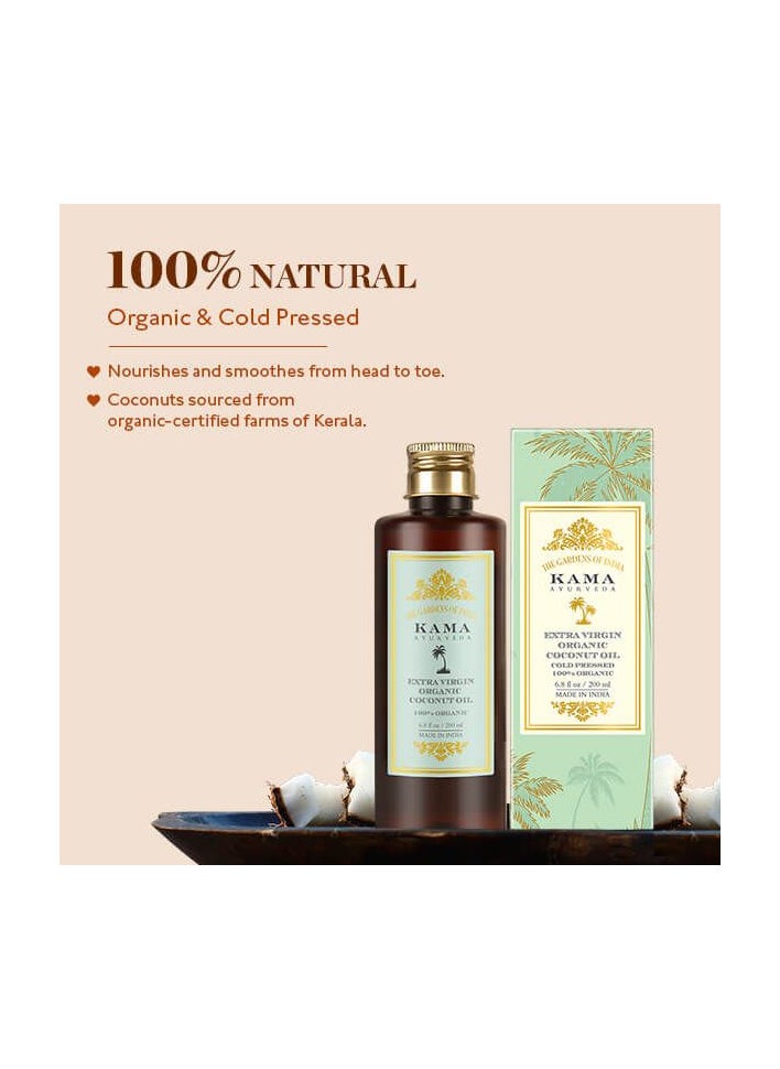 KAMA AYURVEDA EXTRA VIRG ORGANIC COCONUT OIL 200ML