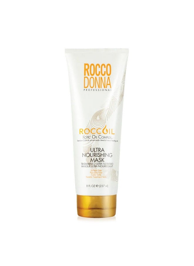 Rocco Donna Ultra Nourishing Mask Enhances Hydration | Softness and Shine | Sulfate and Parabens Free | 8 oz