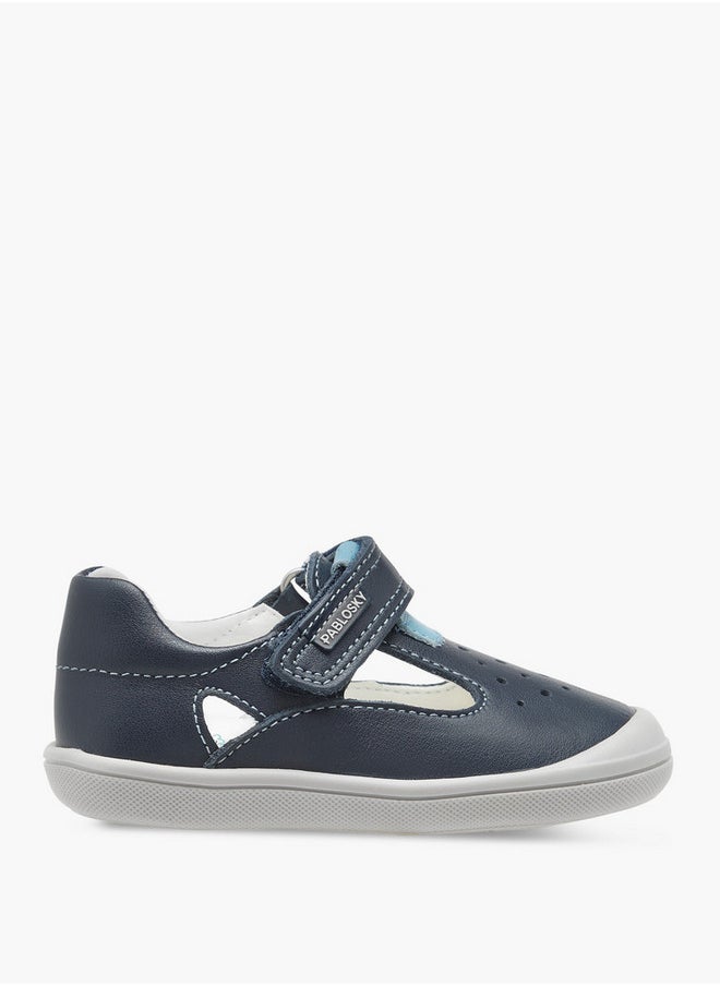 Boys' Logo Detail Booties with Hook and Loop Closure