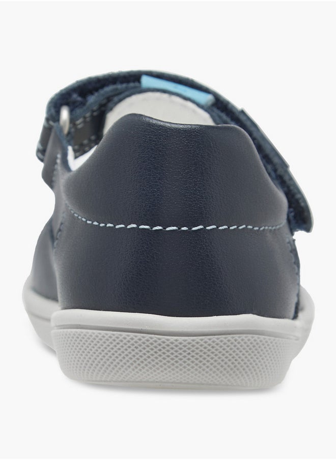 Boys' Logo Detail Booties with Hook and Loop Closure