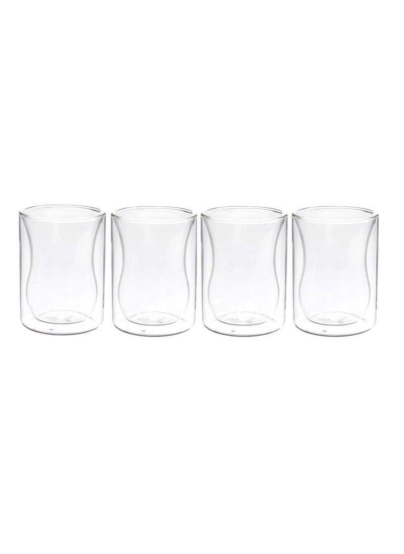 Double Wall Glass  4-Piece Set 200ml
