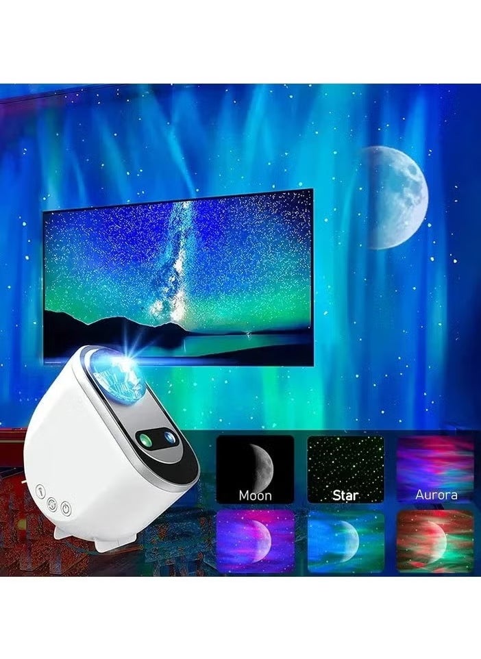 Galaxy Star Projector – 3-in-1 LED Northern Lights Aurora Projector with Bluetooth Speaker & 6 White Noise Options – Ideal for Bedroom, Living Room, Kids & Adults – Multicolor Night Sky Light Show​