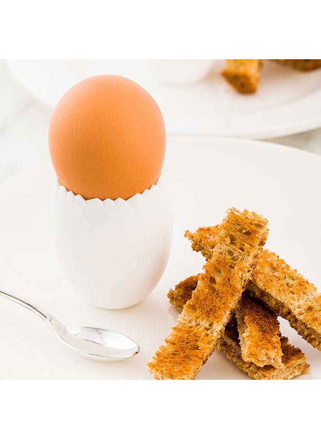 Restaurantware-2 Ounce Dessert Cups, 100 Disposable Pudding Cups - Cracked Egg Design, Serve Appetizer Or Desserts, White Plastic Parfait Cups, Premium, For Buffets, Catered Events