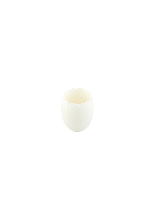 Restaurantware-2 Ounce Dessert Cups, 100 Disposable Pudding Cups - Cracked Egg Design, Serve Appetizer Or Desserts, White Plastic Parfait Cups, Premium, For Buffets, Catered Events