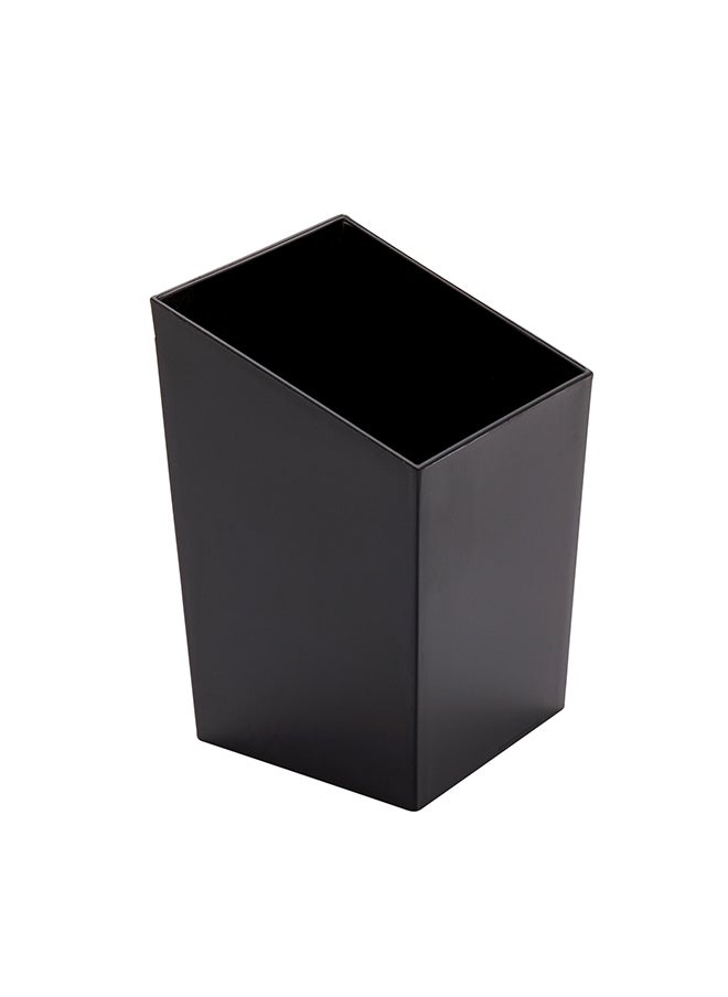 Restaurantware-3 Ounce Appetizer Cups, 100 Incline Shooter Cups - Disposable, Small, Black Plastic Mini Dessert Cups, For Mousses, Parfaits, Or Jello, For Weddings Or Catering