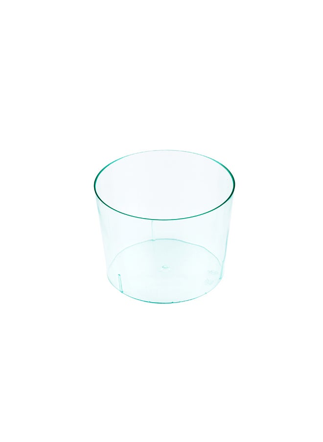Restaurantware-6 Ounce Parfait Cups, 100 Round Mousse Cups - Disposable, Durable, Seagreen Plastic Shooter Glasses For Desserts, Premium, Serve Appetizers Or Desserts