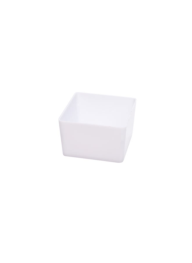 Restaurantware-2 Ounce Mini Dessert Cups, 100 Square Shooters For Desserts - Disposable, Quadrato, White Plastic Parfait Cups, Serve Mousse, Puddings, Snacks, Or Samples, For Weddings Or Parties