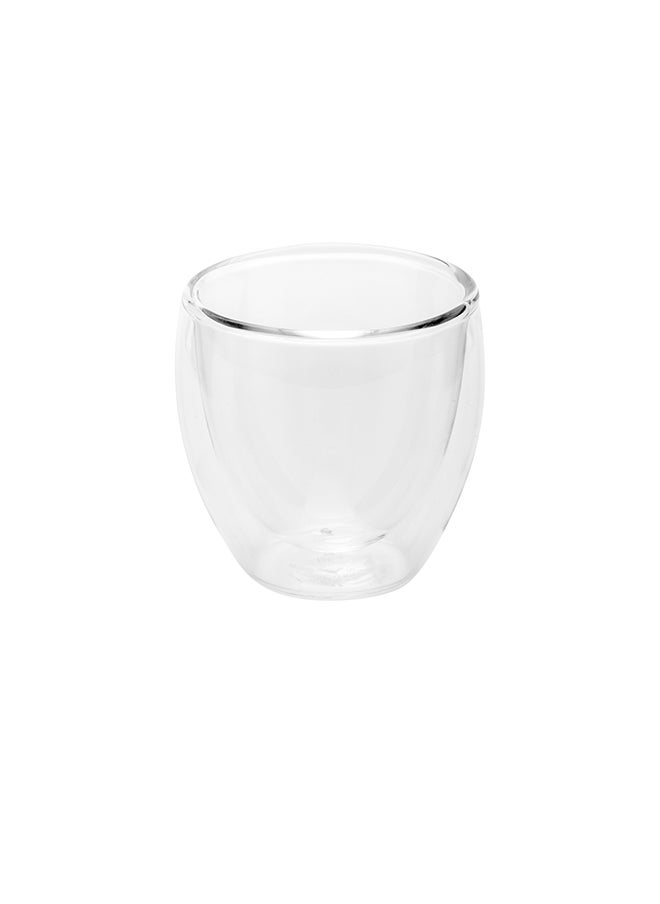 Restaurantware-Forma 3 Ounce Mousse Glass Cups, 10 Double Wall Trifle Cups - Does Not Chip, Reusable, Clear Glass Dessert Shooter Glasses, Rolled Rim, For Mini Appetizers Or Desserts
