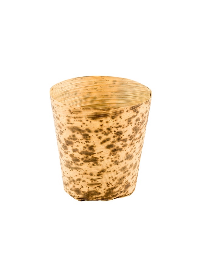Restaurantware-5 Ounce Disposable Appetizer Cups, 200 Medium Bamboo Ramekins - Sustainable, For Hot And Cold Foods, All Bamboo Leaf Round Tubs, Serve Desserts At Parties Or Catered Events