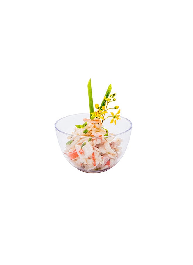Restaurantware-4 Ounce Mini Bodega Cups, 100 Round Small Appetizer Cups - Lids Sold Separately, Heavy-Duty, Clear Plastic Parfait Cups, Serve Mousse, Puddings, Or Samples, For Weddings Or Parties