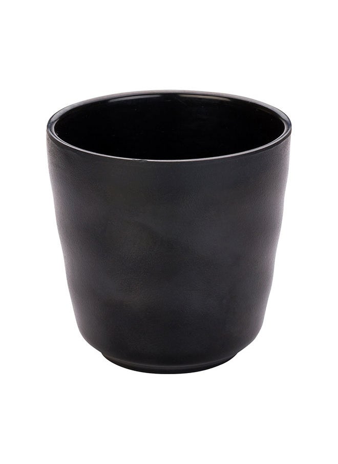 Restaurantware-Voga 8 Ounce Tea Cup, 10 Traditional Japanese Tea Cups - Dishwashable, Asian Inspired, Black Melamine Yunomi Tea Cups, Shatterproof, For Matcha Or Green Tea
