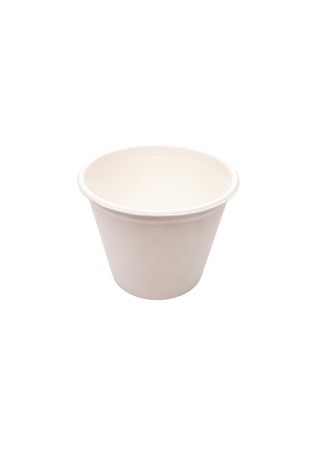 Restaurantware-Pulp Tek 15 Ounce Soup Cups, 100 Disposable Food Bowls - Soup Cup Lids Sold Separately, Made From Sugarcane Fibers, White Bagasse Soup Bowls, Microwave-Safe
