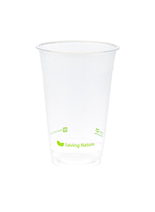 Restaurantware-20 Ounce Cold Cups, 1000 Drinking Cups - Lids Sold Separately, Serve Water, Sodas, Juices, or Smoothies, Clear PLA Plastic Eco-Friendly Cups, Disposable Cups For Parties,