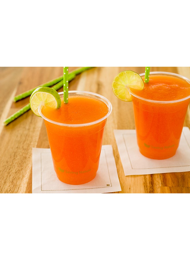 Restaurantware-12-OZ PLA Plastic Cup - Clear Cold Drinking Cup: Perfect for Juice Shops, Delis, & Restaurant take out - and Durable- 1000-CT - Basic Nature Collection