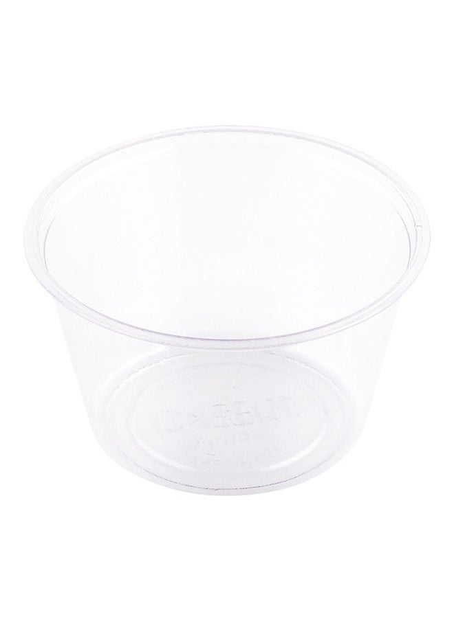 Restaurantware-Basic Nature 3 Ounce Sauce Cups, 3000 Condiment Cups - Lids Sold Separately, Disposable, Clear PLA Plastic Portion Cups, For Samples, Sauces, Or Toppings