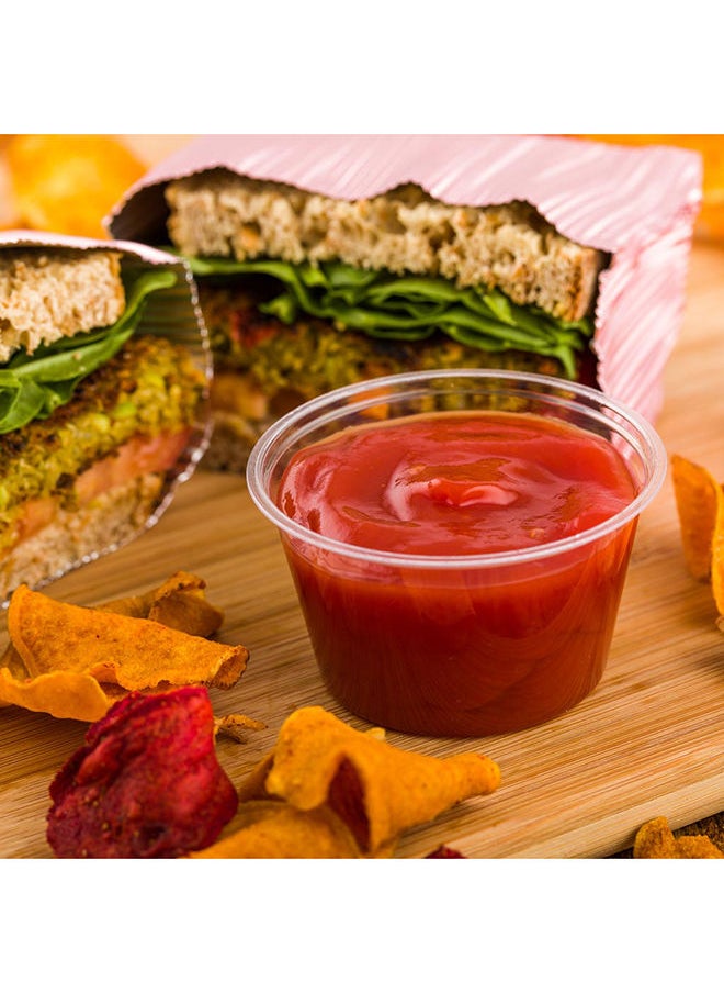 Restaurantware-Basic Nature 3 Ounce Sauce Cups, 3000 Condiment Cups - Lids Sold Separately, Disposable, Clear PLA Plastic Portion Cups, For Samples, Sauces, Or Toppings
