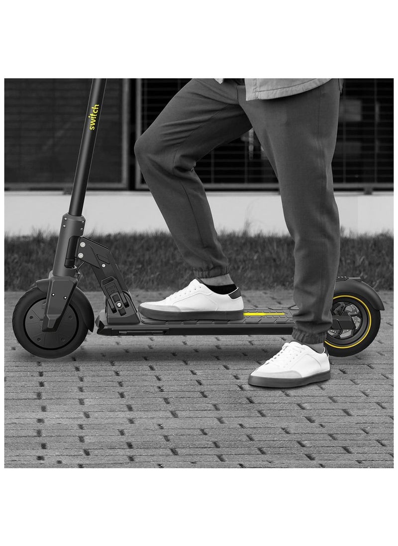 Es-B110 Electric Scooter - 350W Motor, 25 Km/H Speed, Rear Suspension, Led Front & Rear Lights For Smooth & Safe City Commuting - Black
