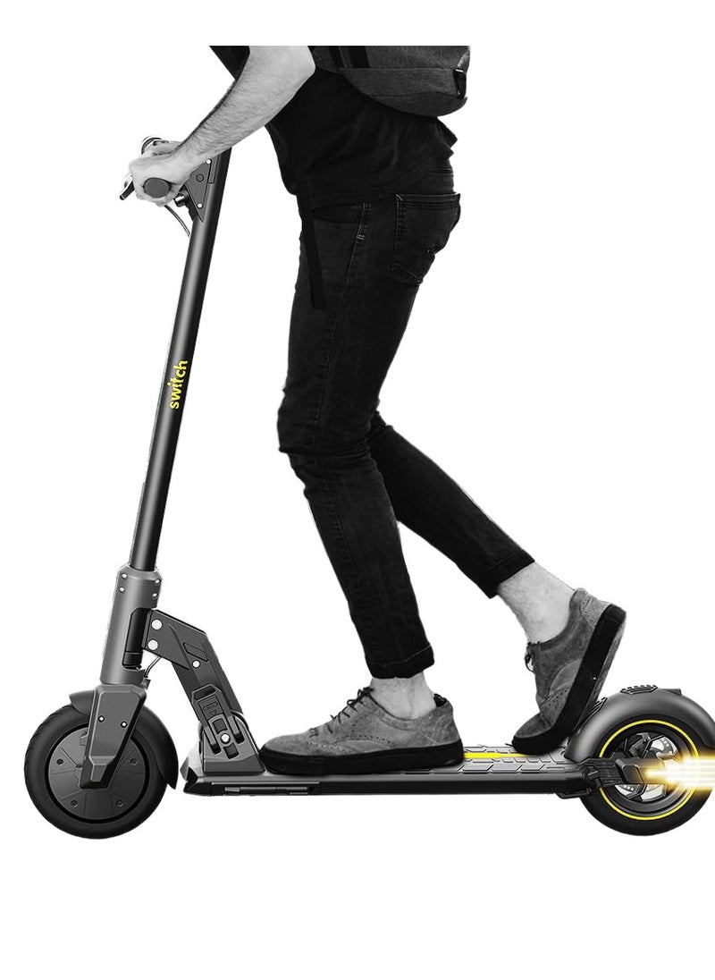Es-B110 Electric Scooter - 350W Motor, 25 Km/H Speed, Rear Suspension, Led Front & Rear Lights For Smooth & Safe City Commuting - Black