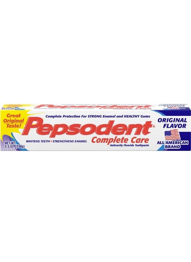 Pepsodent Complete Care Toothpaste Original Flavor, 5.5 oz., (Pack of 4)