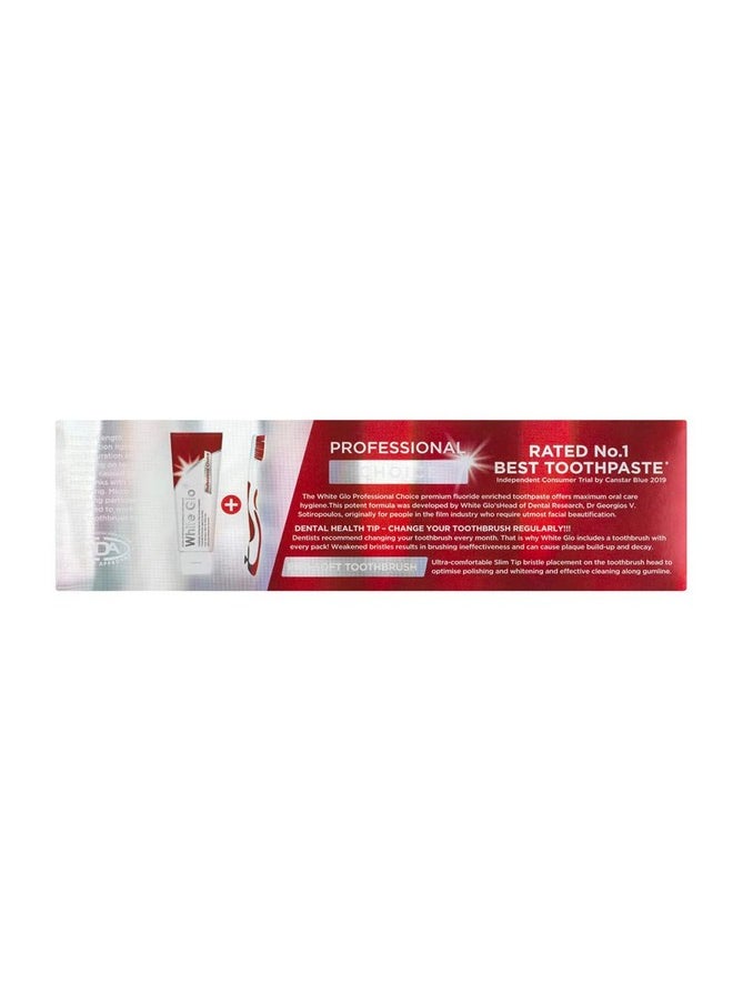 White Glo Extra Strength Whitening Toothpaste Professional Choice (100ml)