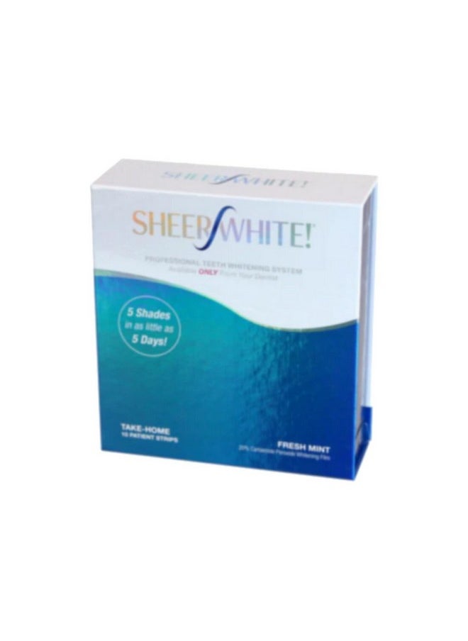 Teeth Whitening Strips - Sheer White! 20% Professional Teeth Whitening Strips Films Kit
