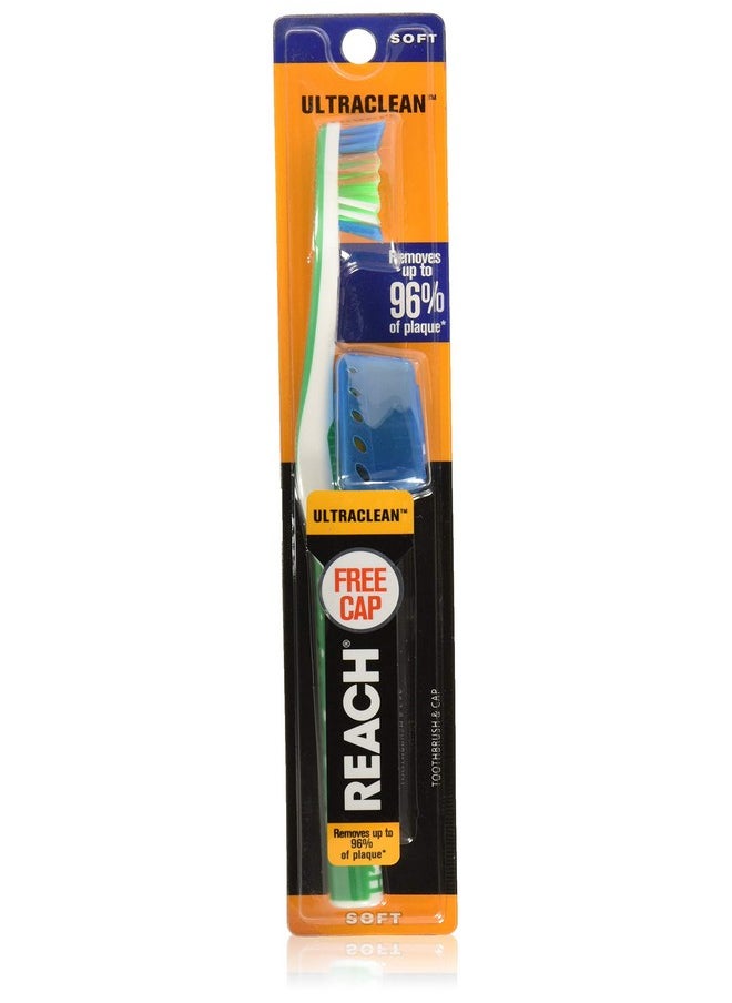 Reach Ultraclean Soft Toothbrush With Free Cover. Assorted Colors