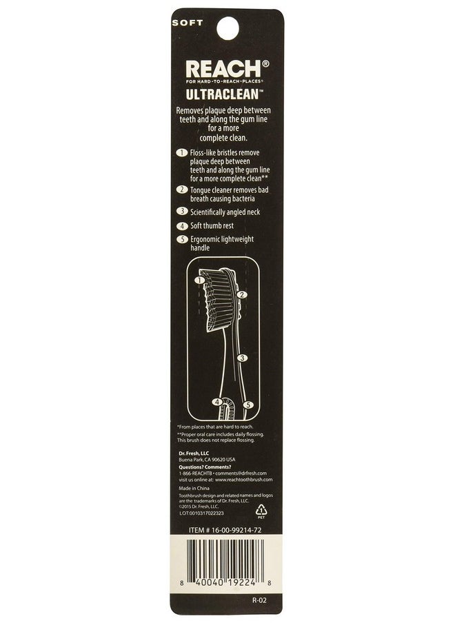 Reach Ultraclean Soft Toothbrush With Free Cover. Assorted Colors