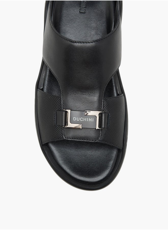 Men's Solid Slip-On Sandals
