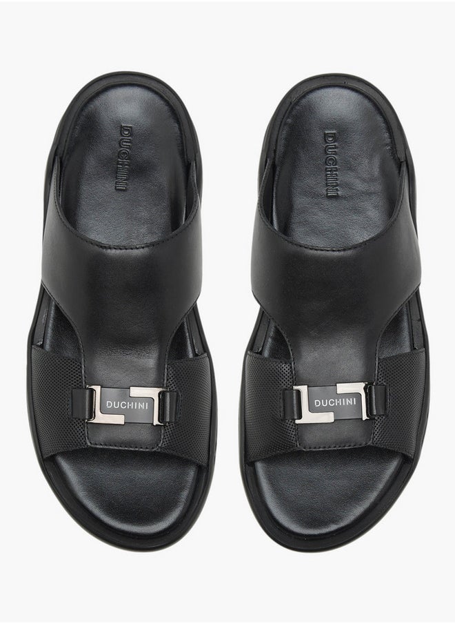 Men's Solid Slip-On Sandals