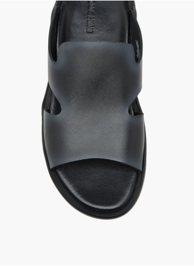 Men's Solid Slip-On Sandals
