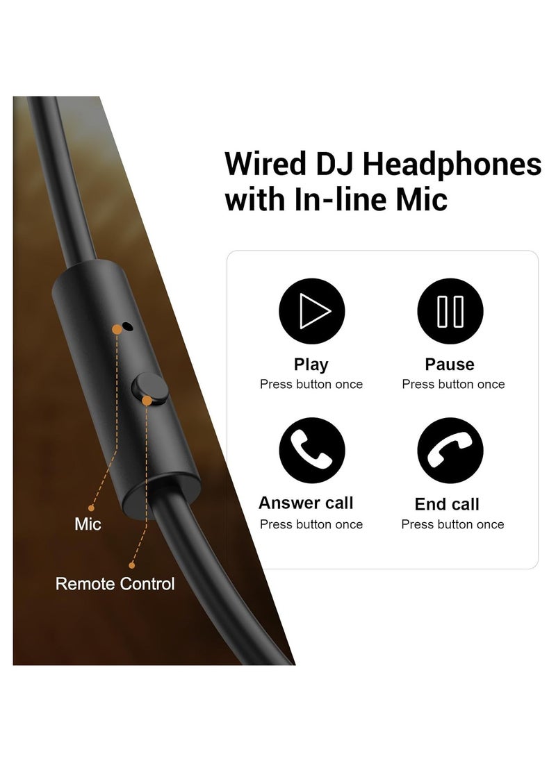 OneOdio Pro10 Wired Over Ear Headphones Hi-Res Studio Monitor & Mixing DJ Stereo Headsets with 50mm Drivers and 1/4 to 3.5mm Jack for AMP Computer Recording Podcast Keyboard Guitar Laptop