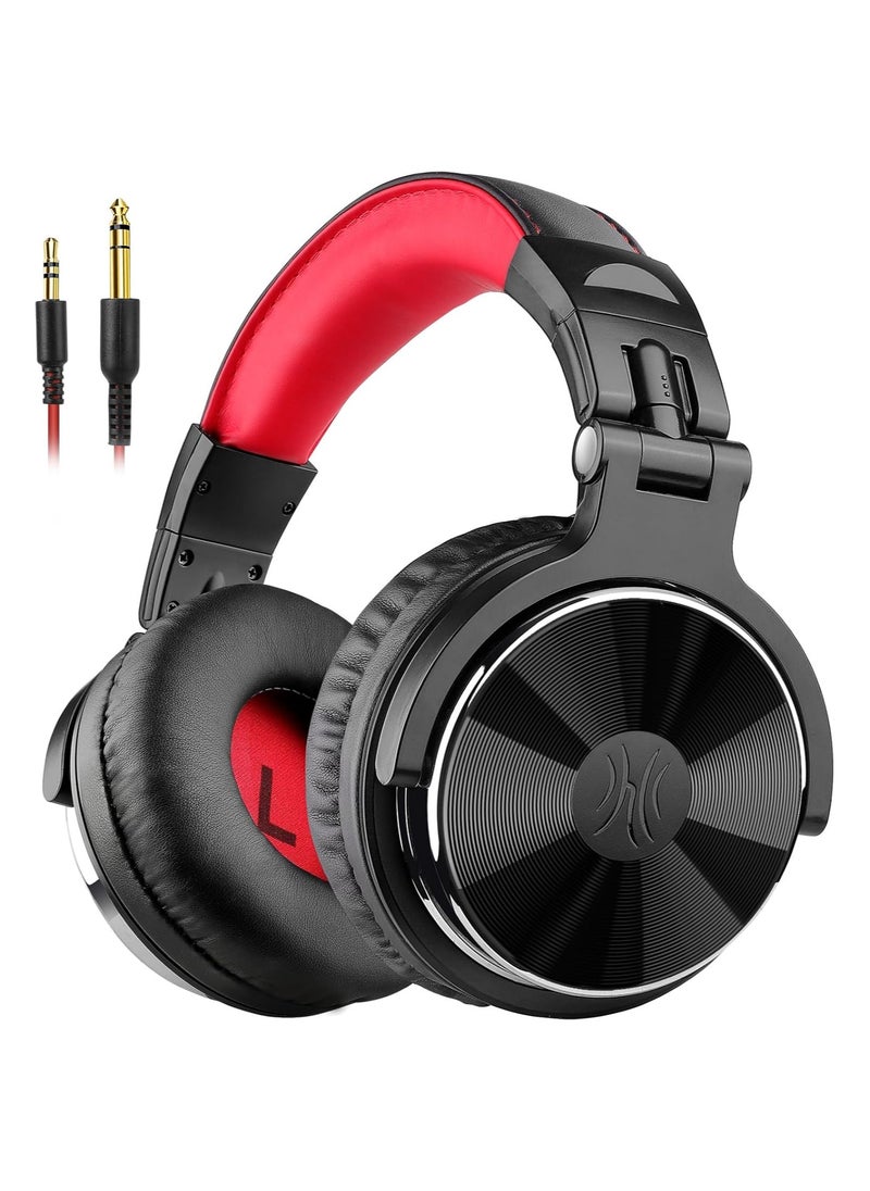 OneOdio Pro10 Wired Over Ear Headphones Hi-Res Studio Monitor & Mixing DJ Stereo Headsets with 50mm Drivers and 1/4 to 3.5mm Jack for AMP Computer Recording Podcast Keyboard Guitar Laptop