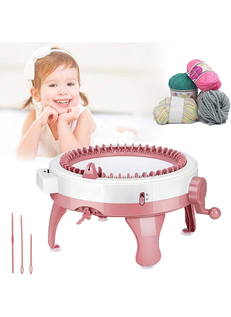 Kresal Knitting Machine 40 Needles Smart Weaving Loom Round Spinning Knitting Machines Knitting Board Roating Double Loom for Adults or Kids Knit Scarf Hat Sock