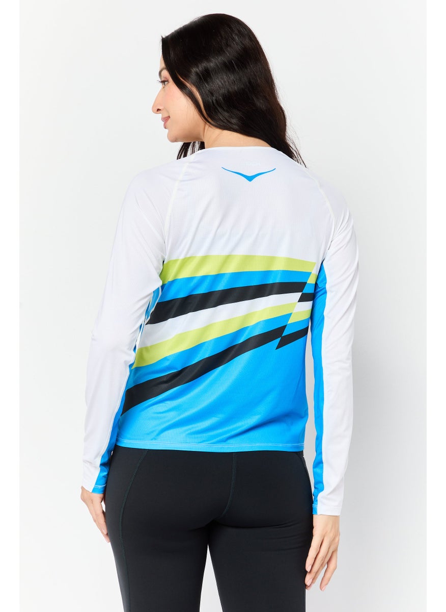 Women Sportswear Fit Long Sleeves Training T-Shirt, Multicolor