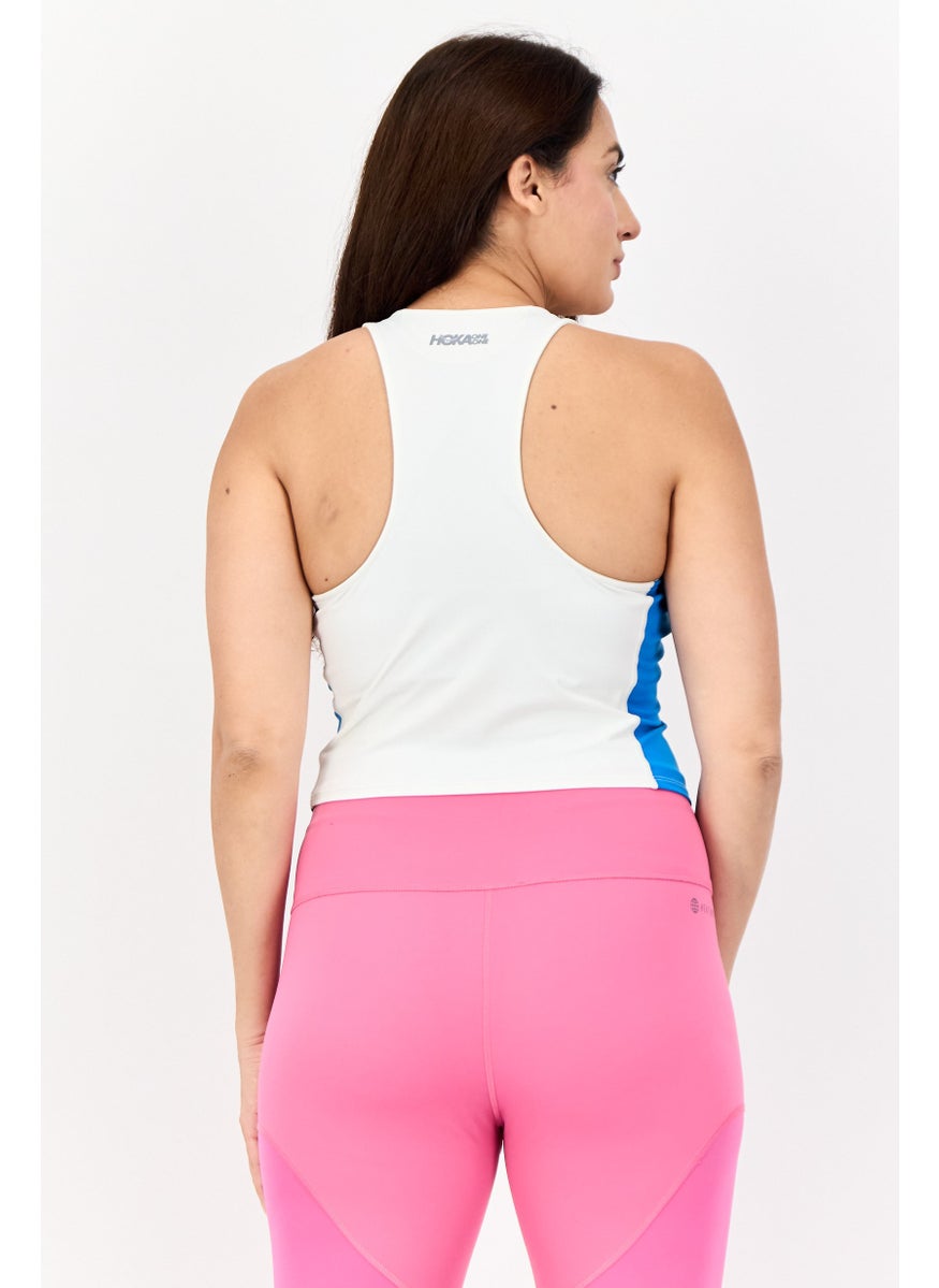 Women Sportswear Fit Sleeveless Training Tank Top, Off-White