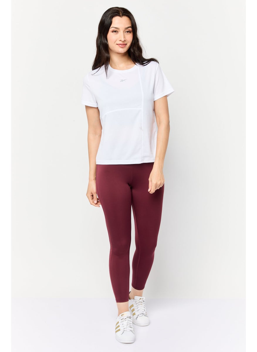 Women Sportswear Fit Short Sleeve Training Top, White