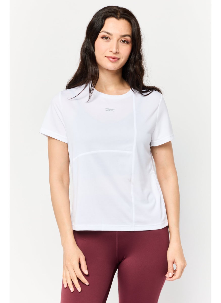 Women Sportswear Fit Short Sleeve Training Top, White
