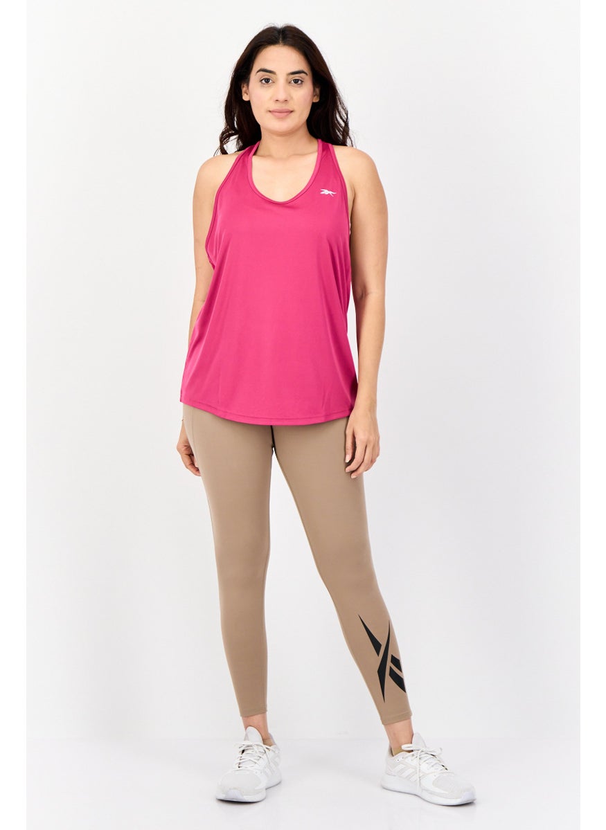 Women Sportswear Fit Sleeveless Training Tank Top, Pink