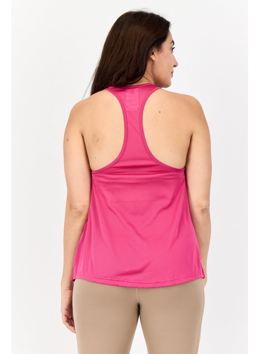Women Sportswear Fit Sleeveless Training Tank Top, Pink