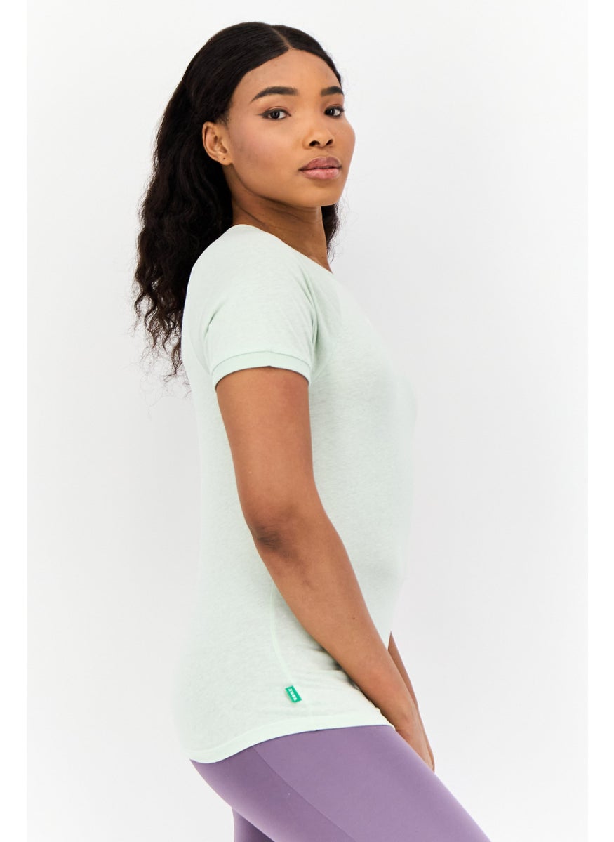 Women Sportswear Fit Outdoor T-Shirt, Light Green